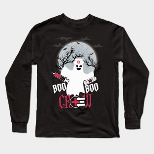 Halloween Nurse Boo Boo Crew graphic Long Sleeve T-Shirt